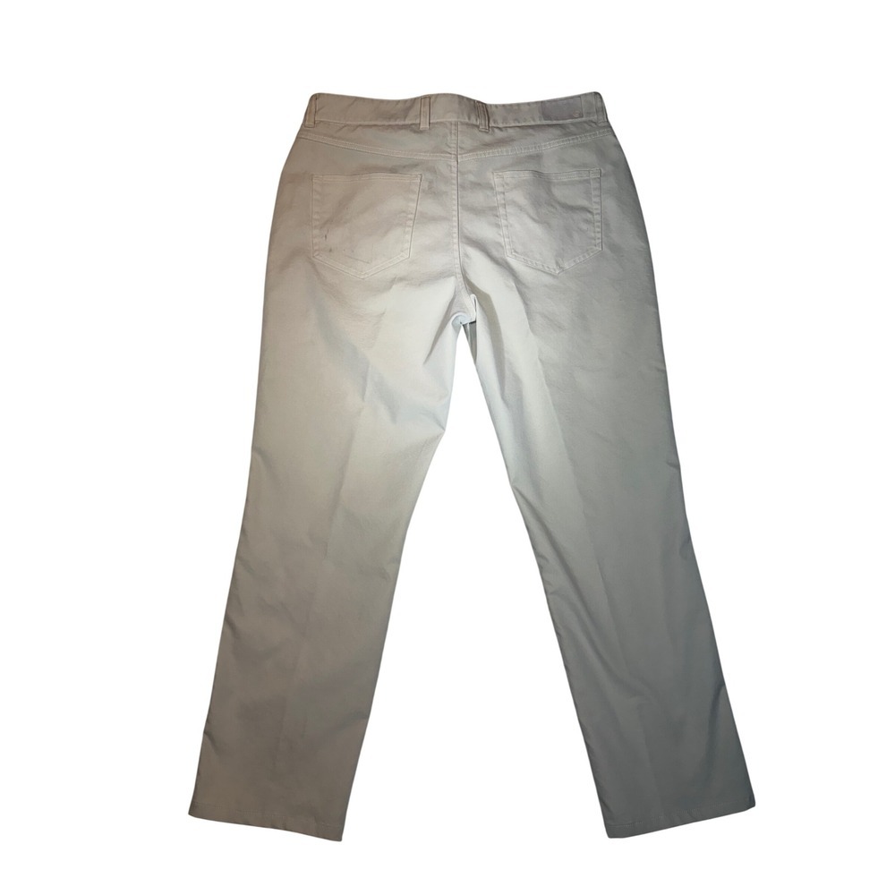 Peter Millar Mens 5-Pocket Performance Pants Light Khaki Stone 35x27 - Picture 3 of 6